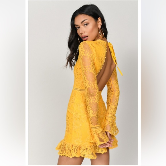 Tobi VICTORIA YELLOW LACE DRESS - Picture 2 of 11